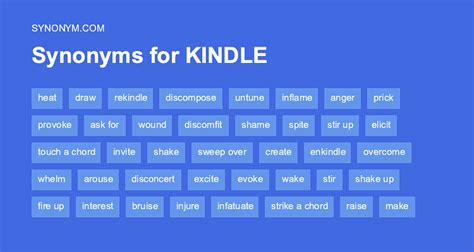 opposite of kindle|synonyms definition.